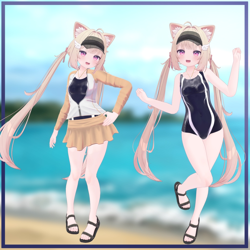 「14アバター対応衣装」恥ずかしがり屋の競泳水着「MA対応」