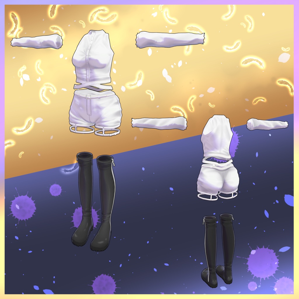 MA対応衣装「あくまで天使」2アバター対応