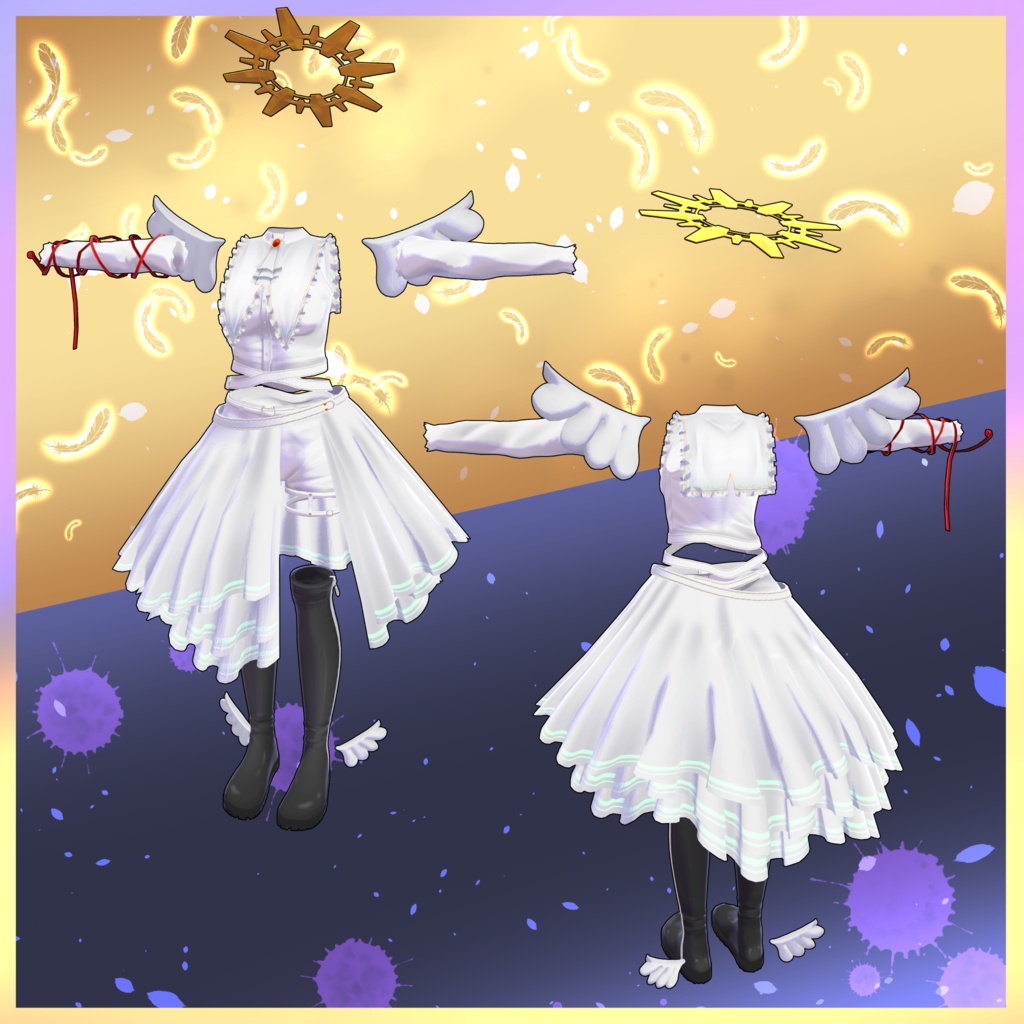 MA対応衣装「あくまで天使」2アバター対応