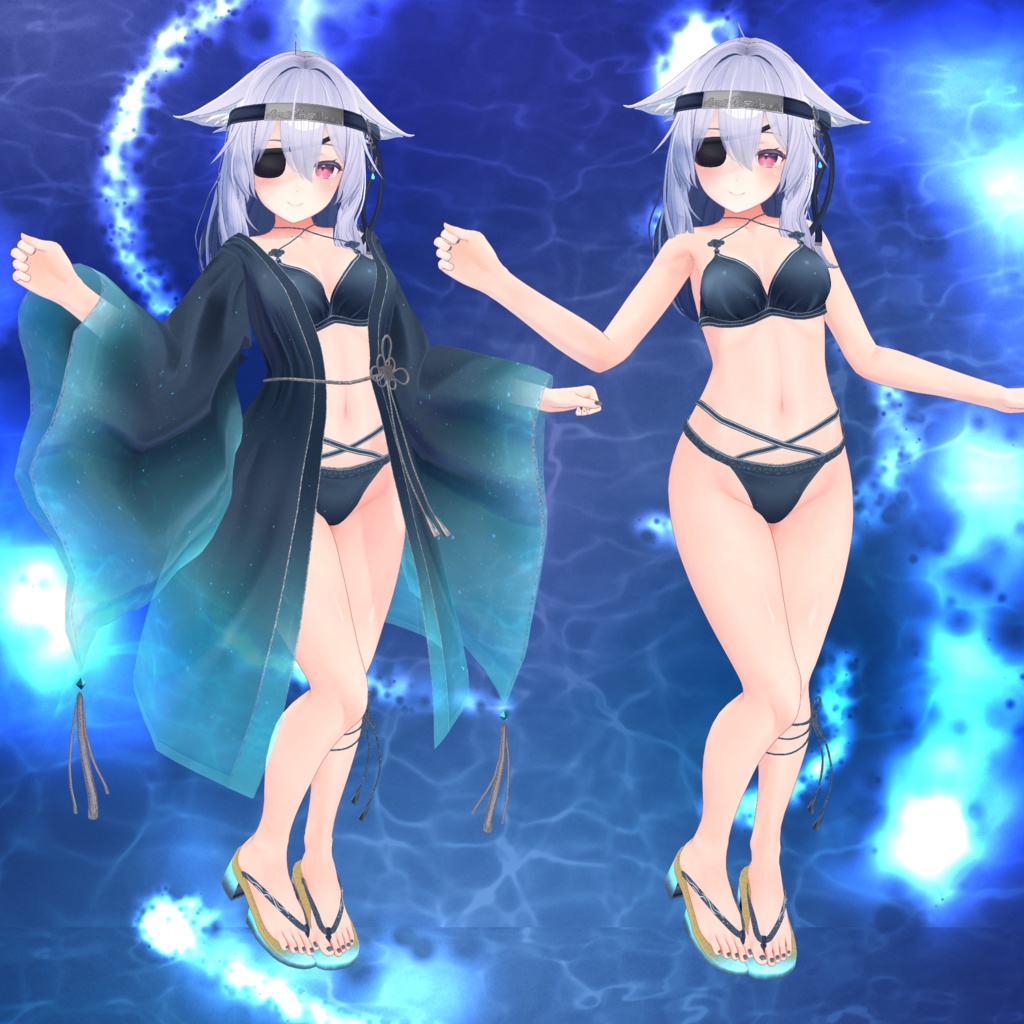 MA対応衣装「夜海の羽衣」多数アバター対応衣装