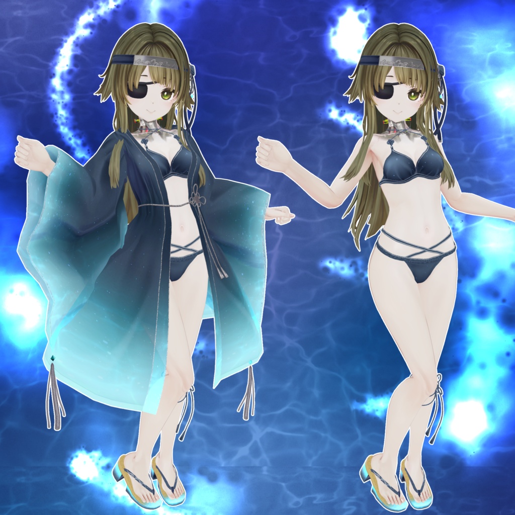 MA対応衣装「夜海の羽衣」多数アバター対応衣装