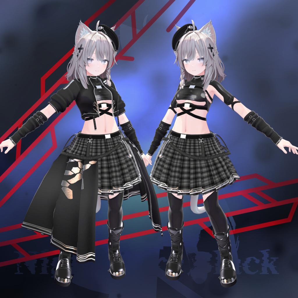 MA対応衣装「Nightmare Black」多数アバター対応衣装