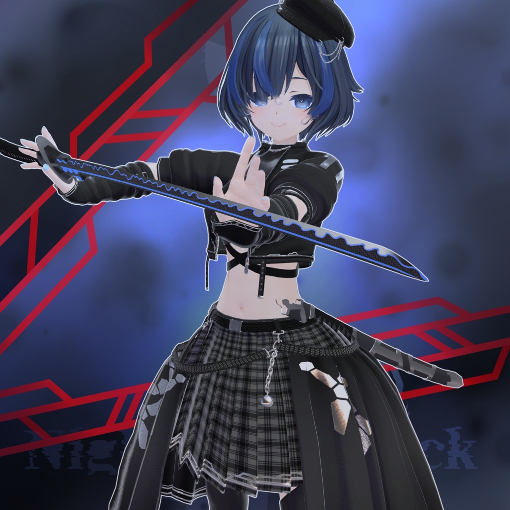 MA対応衣装「Nightmare Black」多数アバター対応衣装