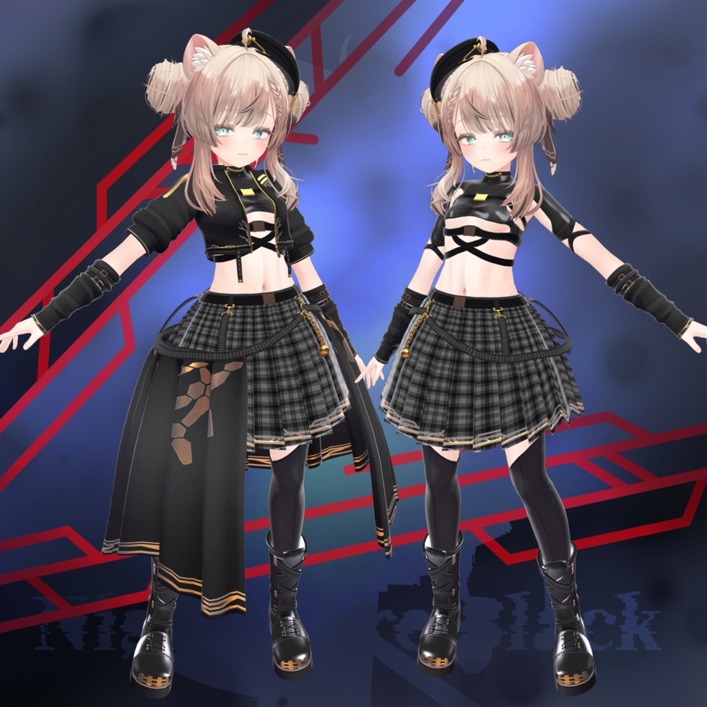 MA対応衣装「Nightmare Black」多数アバター対応衣装