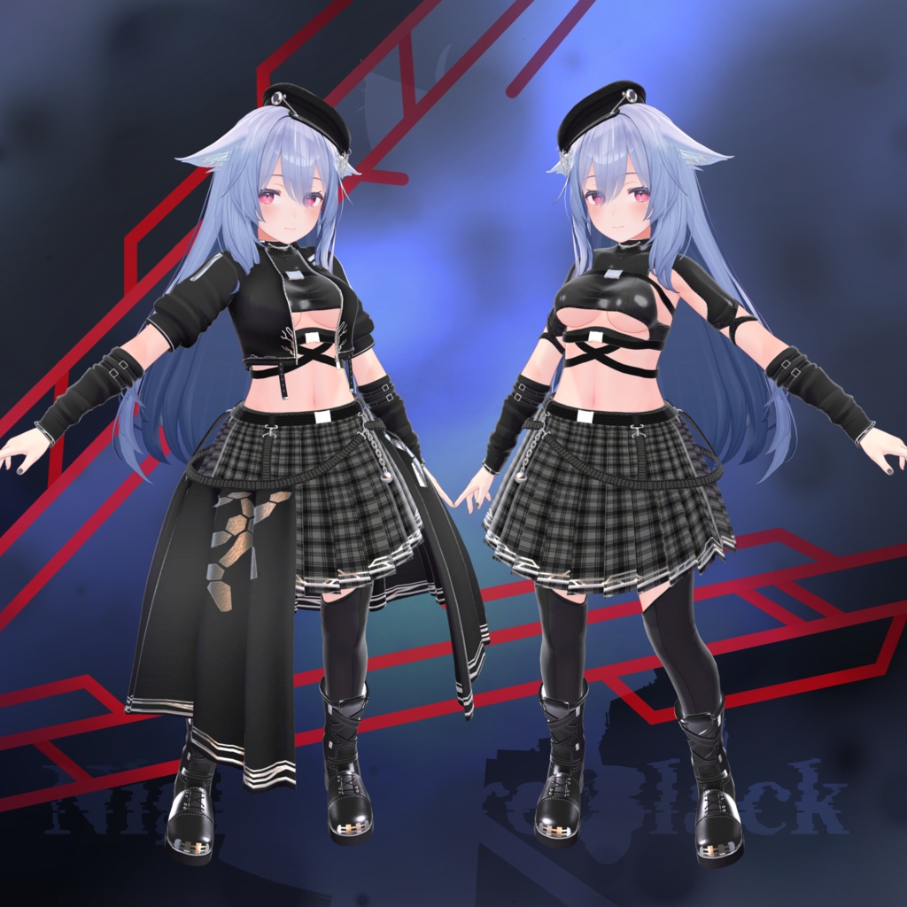 MA対応衣装「Nightmare Black」多数アバター対応衣装