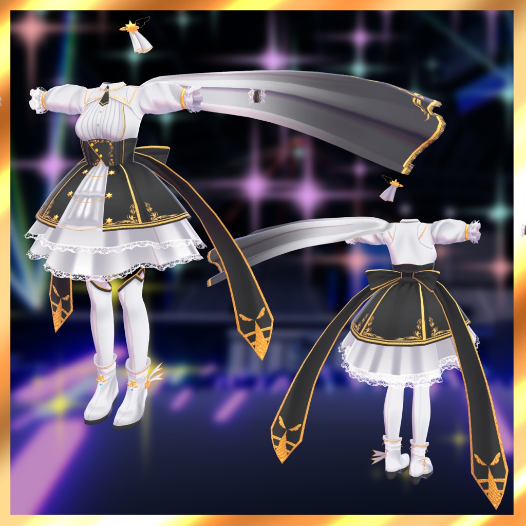 「多数アバター対応衣装」Shooting_Feather