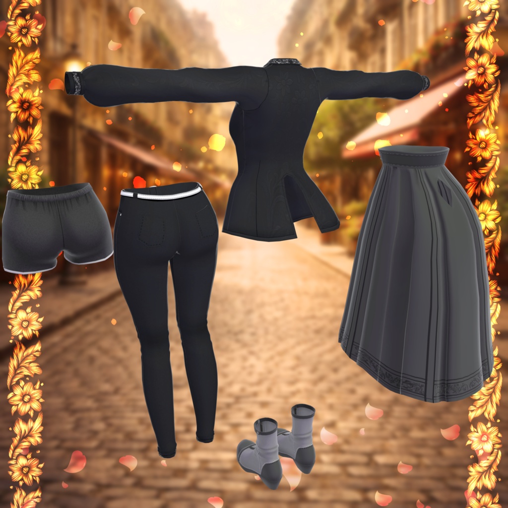 多数アバター対応衣装「Smart_Jacket」MA対応