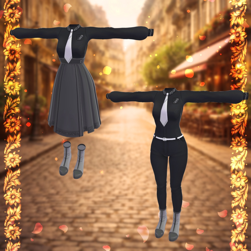 多数アバター対応衣装「Smart_Jacket」MA対応