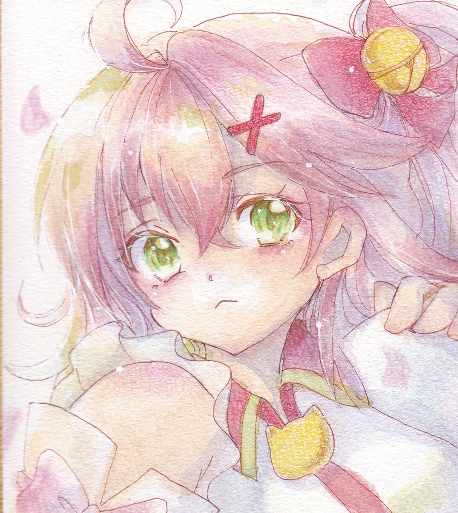 【ホロライブ】さくらみこ　小色紙　原画イラスト