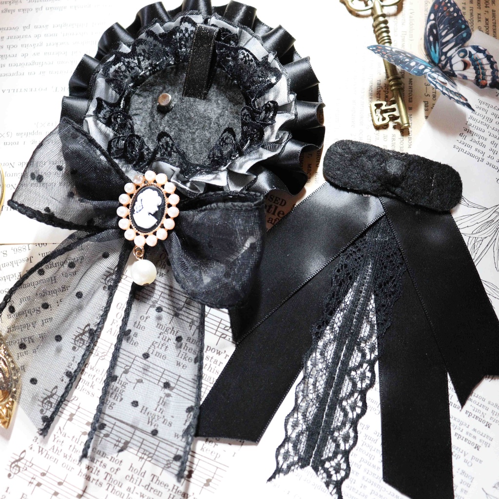 缶バッチロゼット 黒鍵のエチュード