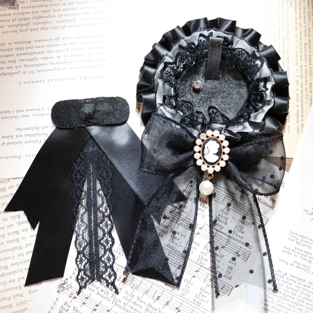 缶バッチロゼット 黒鍵のエチュード