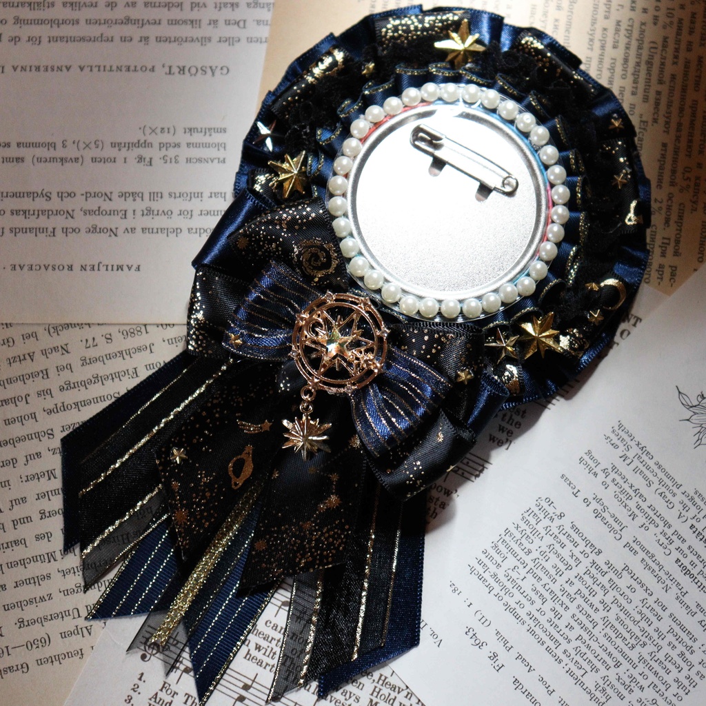 缶バッチロゼット スターパレード