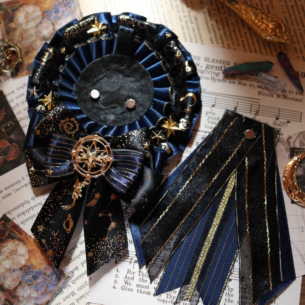 缶バッチロゼット スターパレード