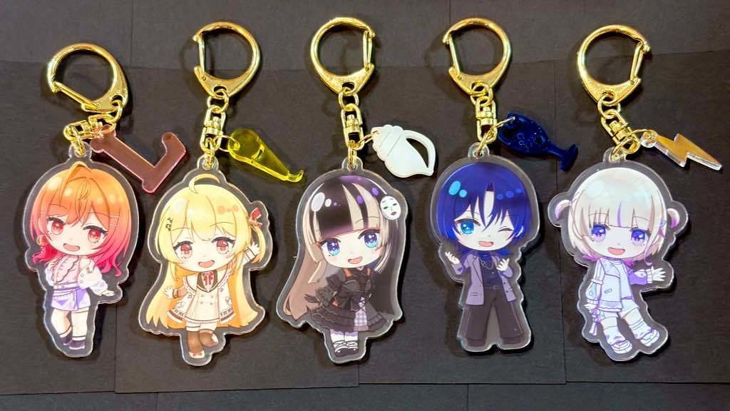 【非公式】チャーム付き!ReGLOSSちびアクキー【全5種】