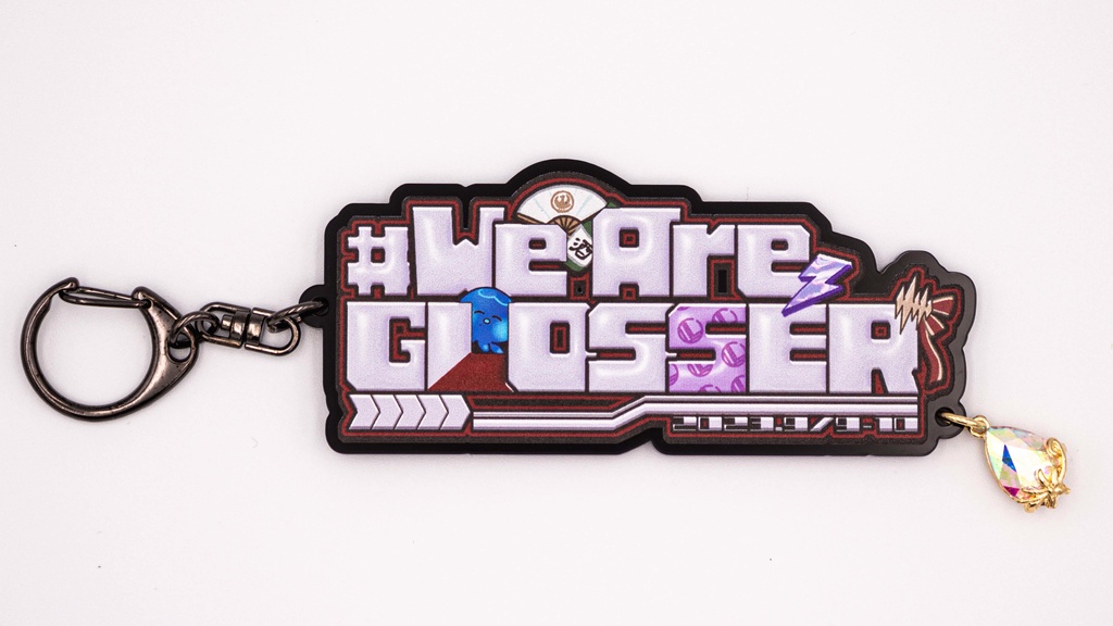 キラキラチャーム付！GLOSSERアクキー