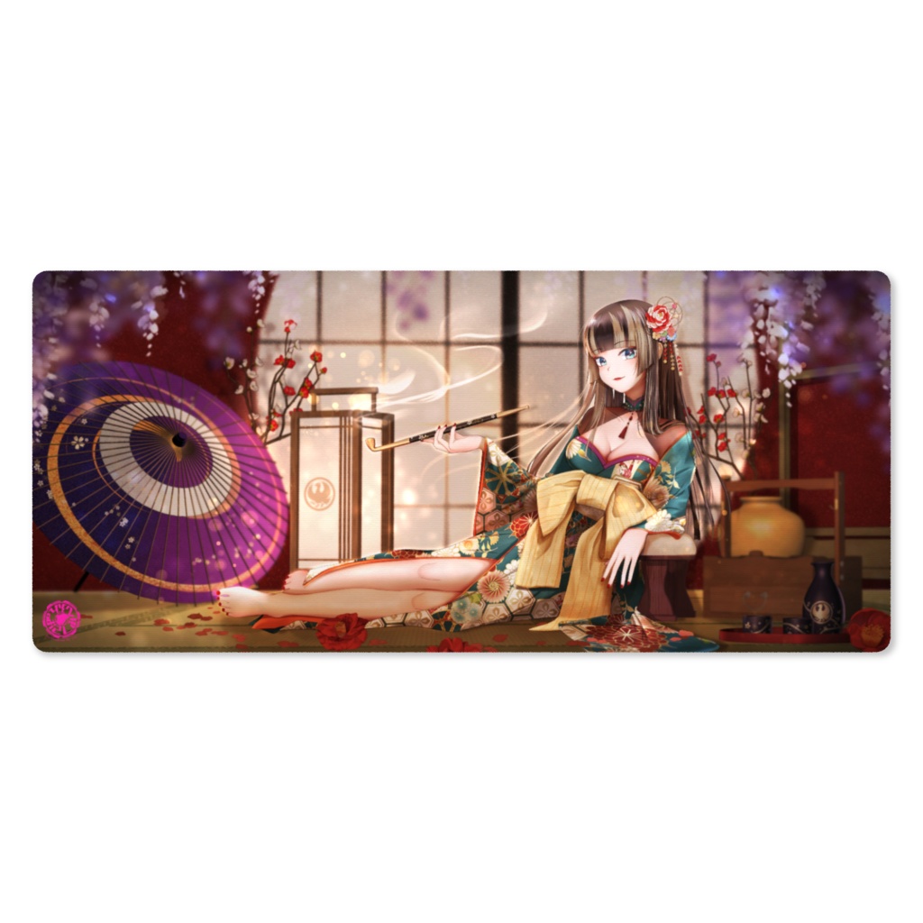 【非公式】花魁らでん・ラバーマット【儒烏風亭らでん】