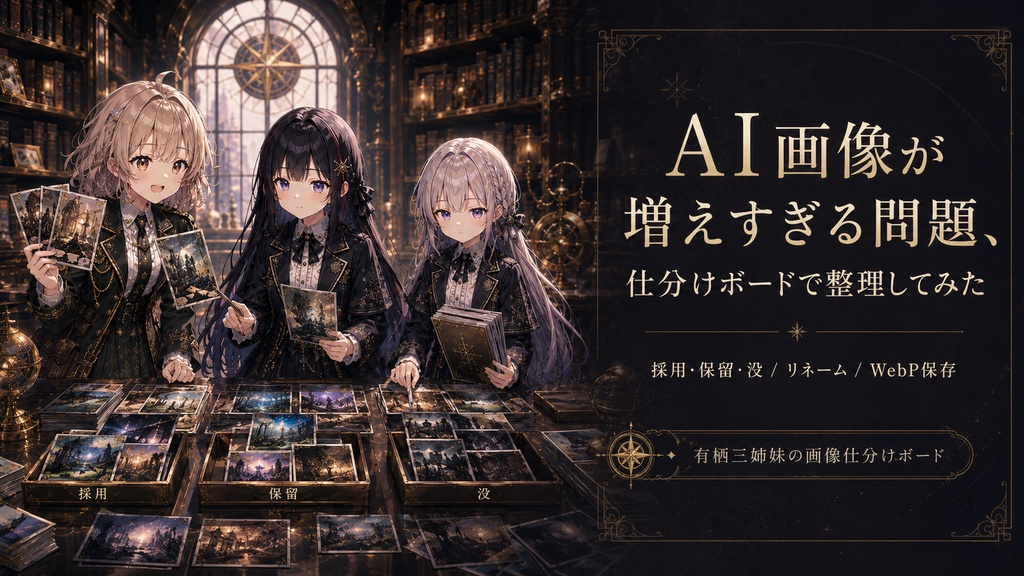 画像仕分けボード ― 採用・保留・没でローカル画像を整理するツール ―