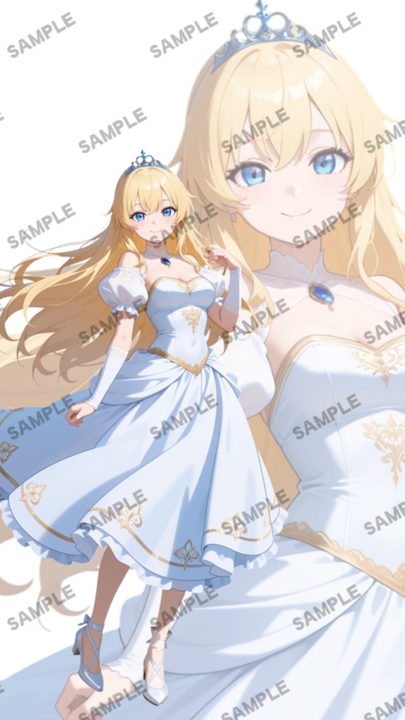 立ち絵素材11 王女様の女の子