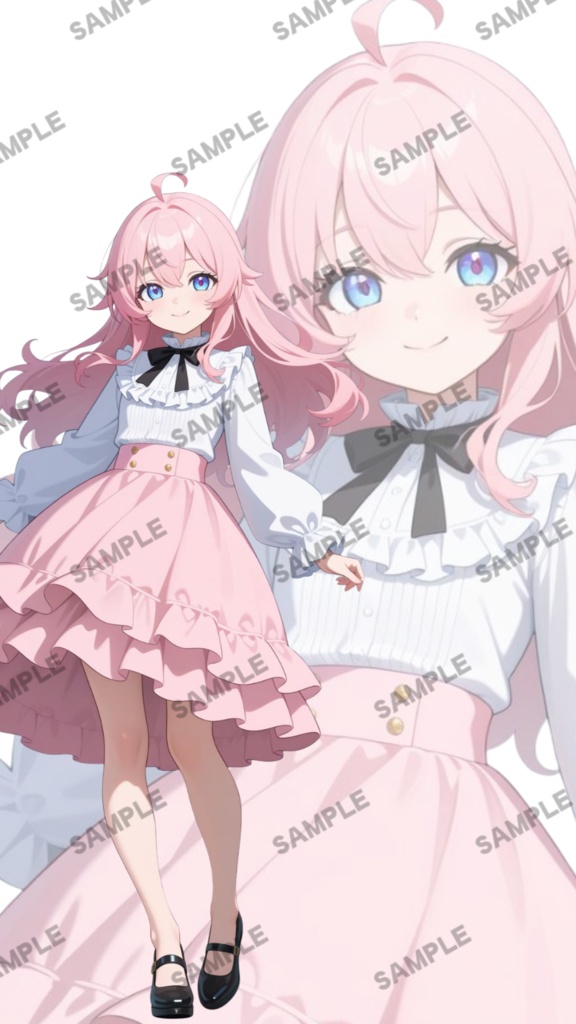 立ち絵素材14 ふわふわの女の子