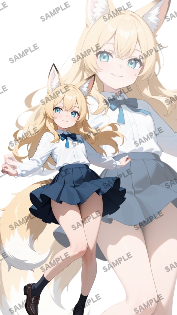立ち絵素材15 キツネの女の子