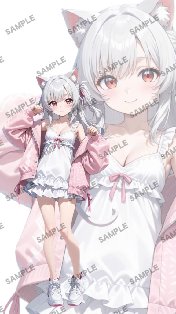 立ち絵素材29 猫耳の女の子