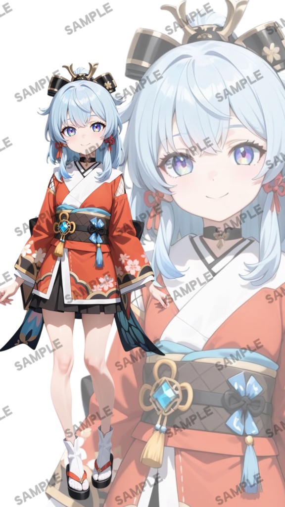 立ち絵素材40 兜の女の子