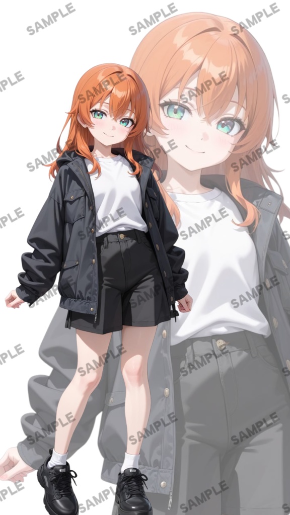 立ち絵素材43 ジャケットの子