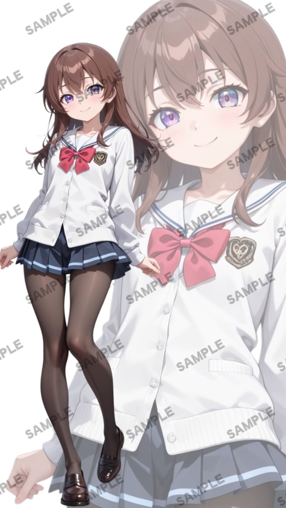 立ち絵素材49 茶髪の学生