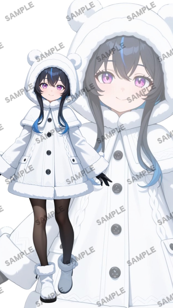 立ち絵素材54 雪国の女の子