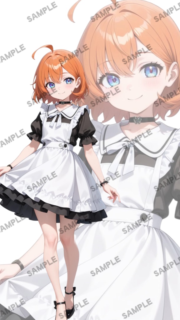 立ち絵素材55 かわいいウェイトレス