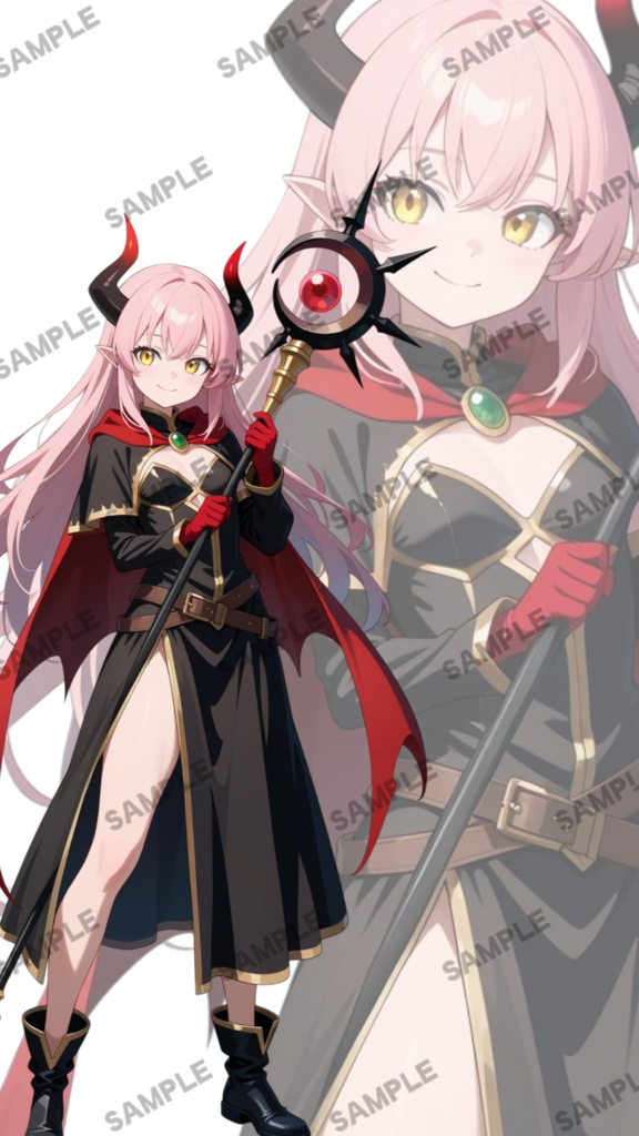 立ち絵素材92 黒魔道士