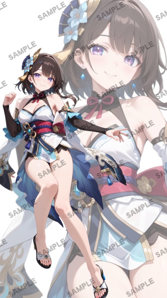 立ち絵素材96 舞姫の蒼風