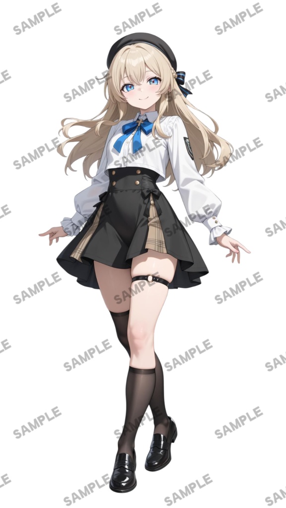 立ち絵素材106 青い瞳の令嬢