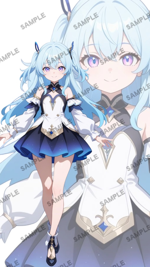 立ち絵素材112 星夜の女の子