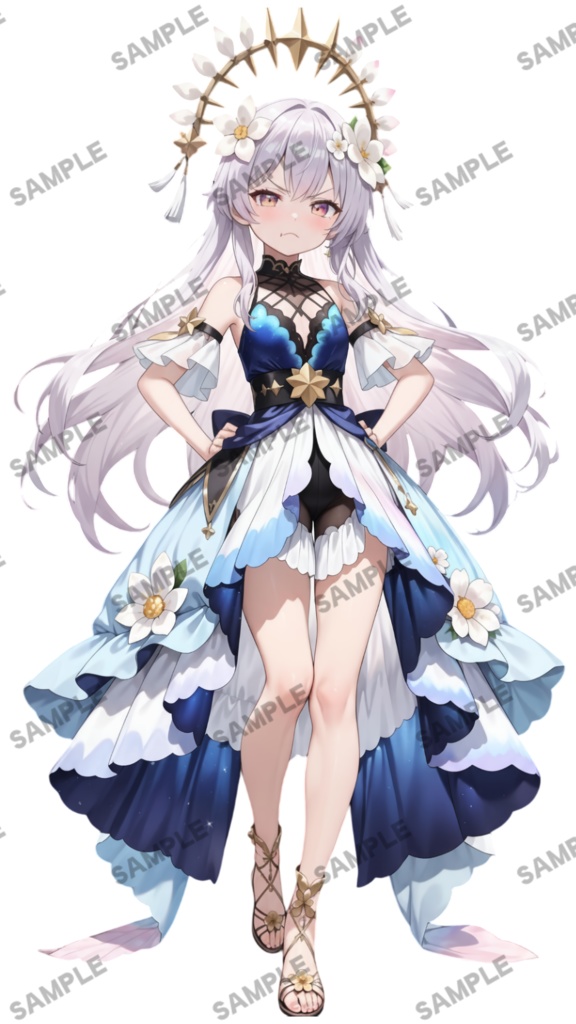 【1点限定 キャラクター】立ち絵素材189 華の幻想的な女の子