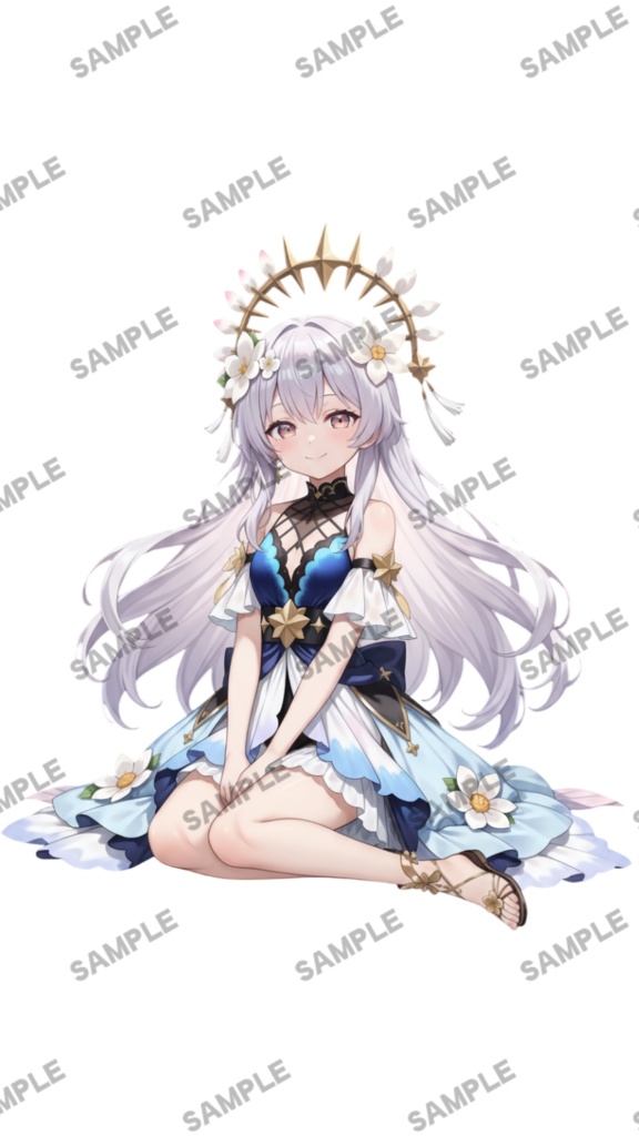 【1点限定 キャラクター】立ち絵素材189 華の幻想的な女の子