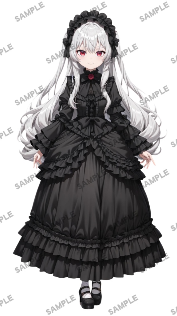 【1点限定 キャラクター】立ち絵素材190 ゴスロリ衣装の女の子