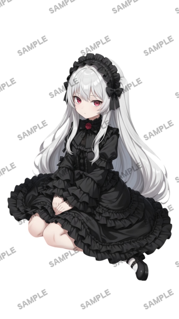 【1点限定 キャラクター】立ち絵素材190 ゴスロリ衣装の女の子