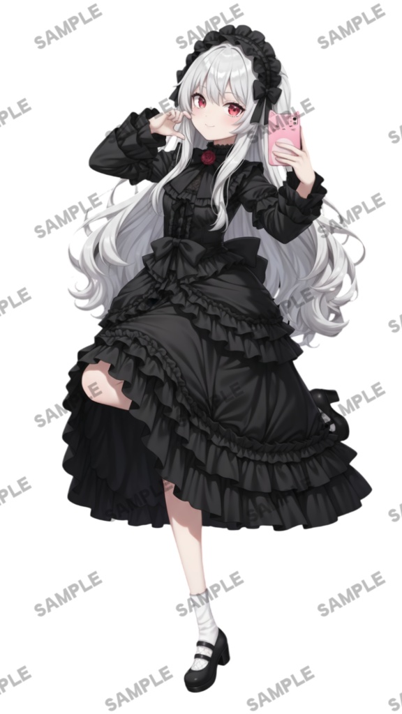 【1点限定 キャラクター】立ち絵素材190 ゴスロリ衣装の女の子