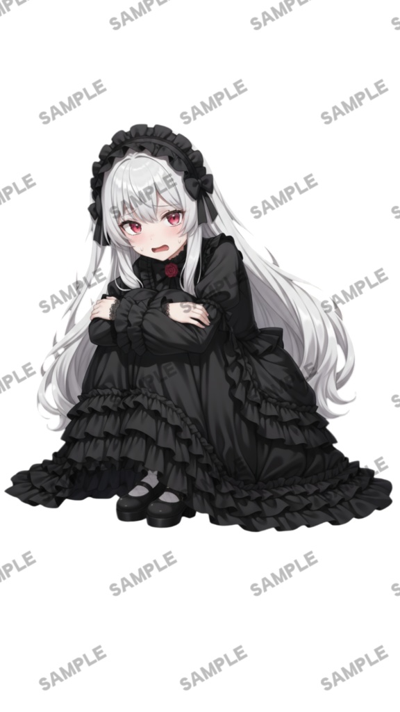 【1点限定 キャラクター】立ち絵素材190 ゴスロリ衣装の女の子