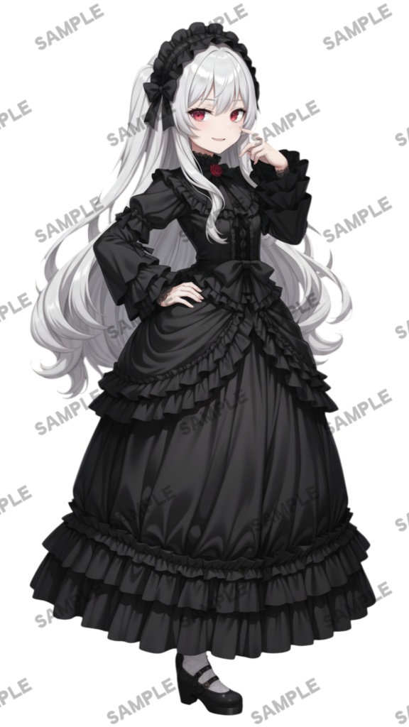 【1点限定 キャラクター】立ち絵素材190 ゴスロリ衣装の女の子