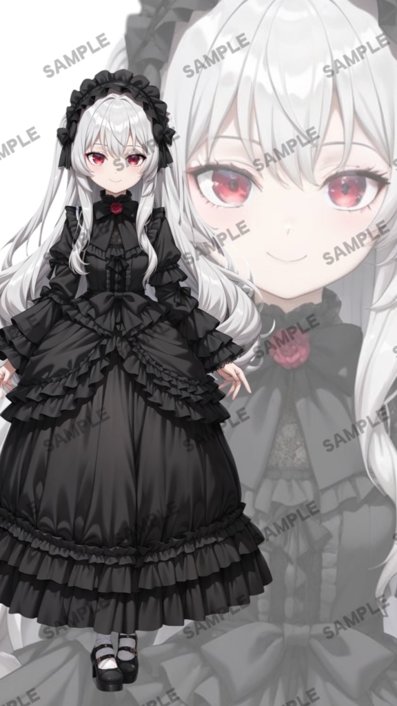 【1点限定 キャラクター】立ち絵素材190 ゴスロリ衣装の女の子