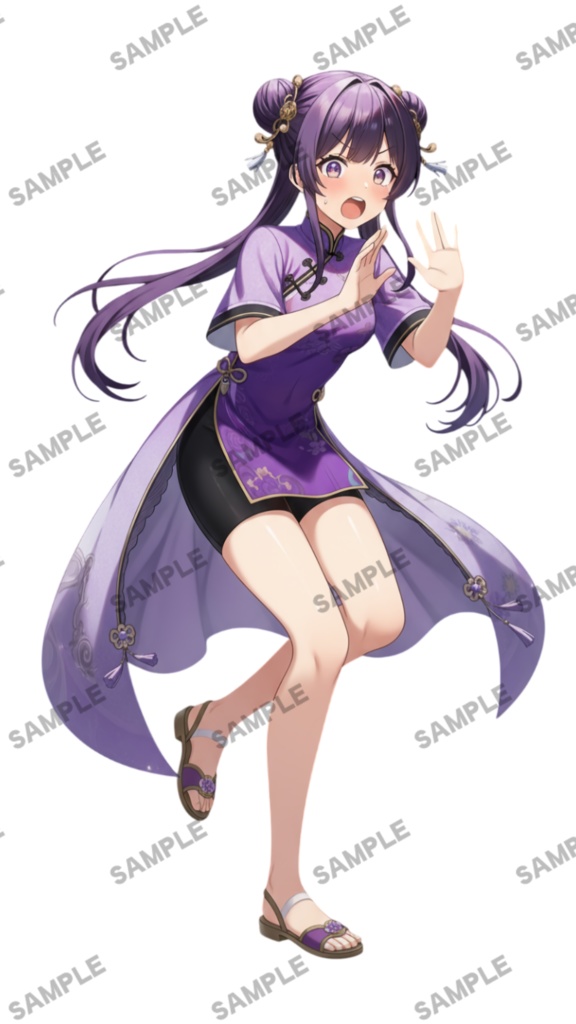 【1点限定 キャラクター】立ち絵素材200 チャイナ衣装の女の子