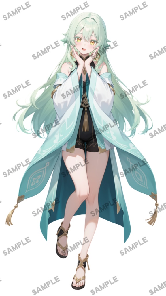 【1点限定 キャラクター】立ち絵素材256 和緑の女の子