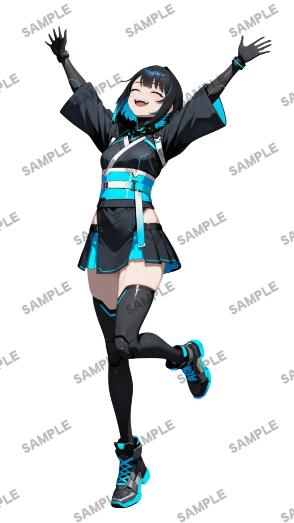 【1点限定 キャラクター】商用OK・表情・ポーズ差分6種・三面図付き 立ち絵素材273