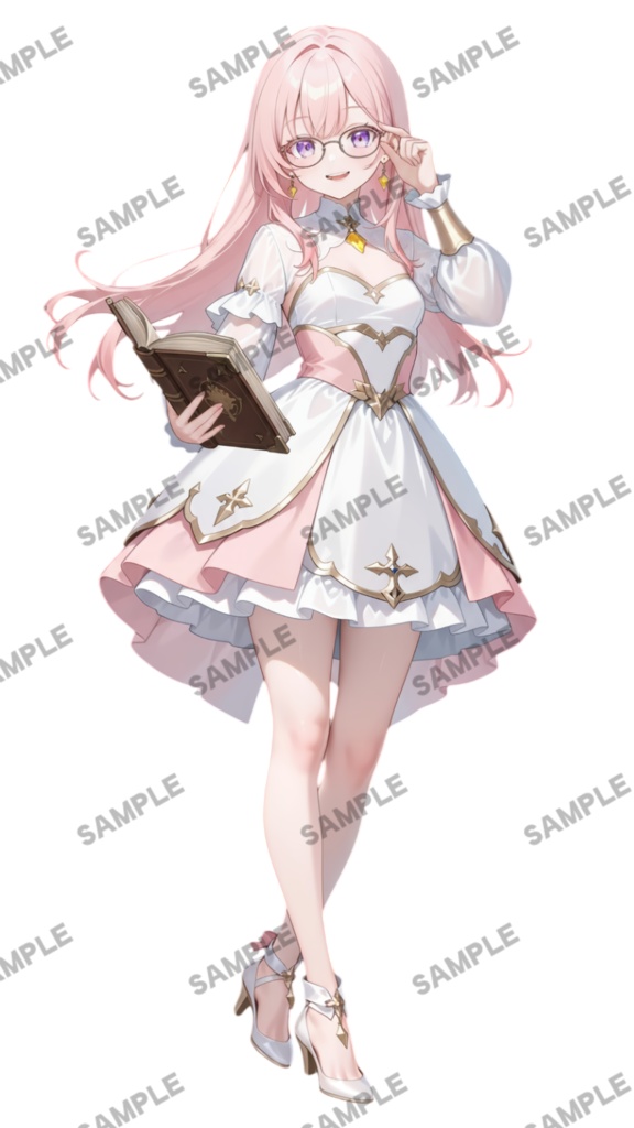 【1点限定 キャラクター】商用OK・表情・ポーズ差分6種・三面図付き 立ち絵素材274