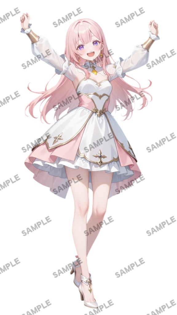 【1点限定 キャラクター】商用OK・表情・ポーズ差分6種・三面図付き 立ち絵素材274