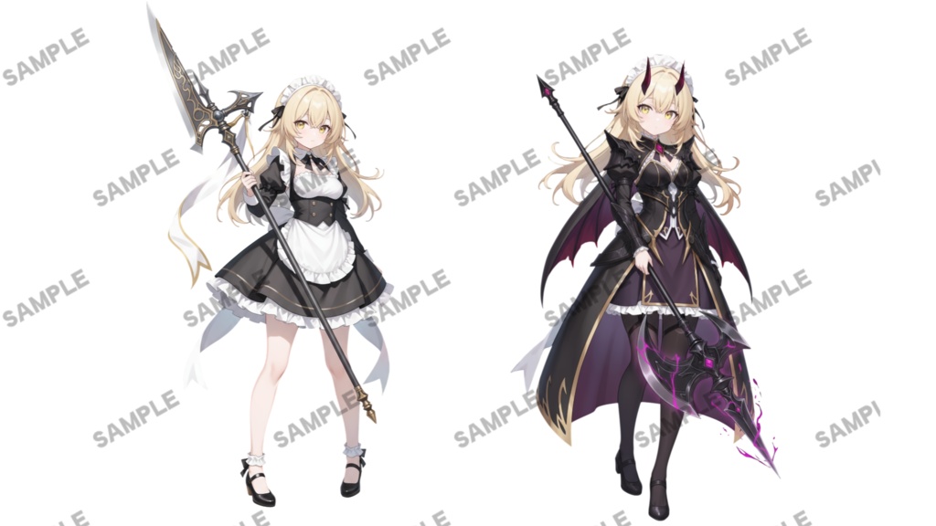 【商用利用OK 表情差分あり 負傷・ロスト・戦闘差分付き】立ち絵素材281