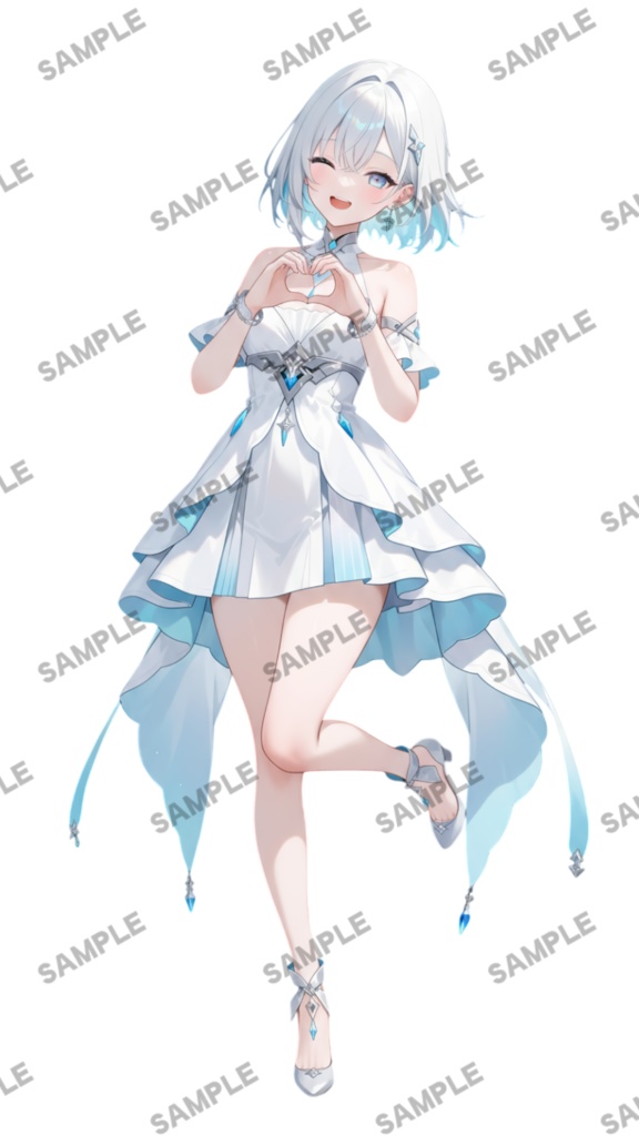 【1点限定 キャラクター】商用OK・表情ポーズ差分6種 立ち絵素材282