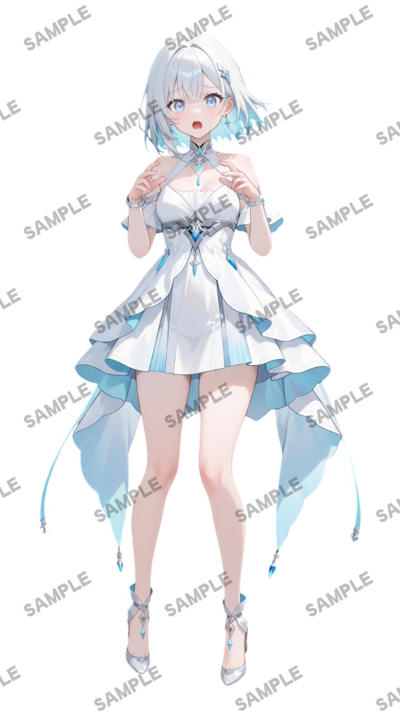 【1点限定 キャラクター】商用OK・表情ポーズ差分6種 立ち絵素材282